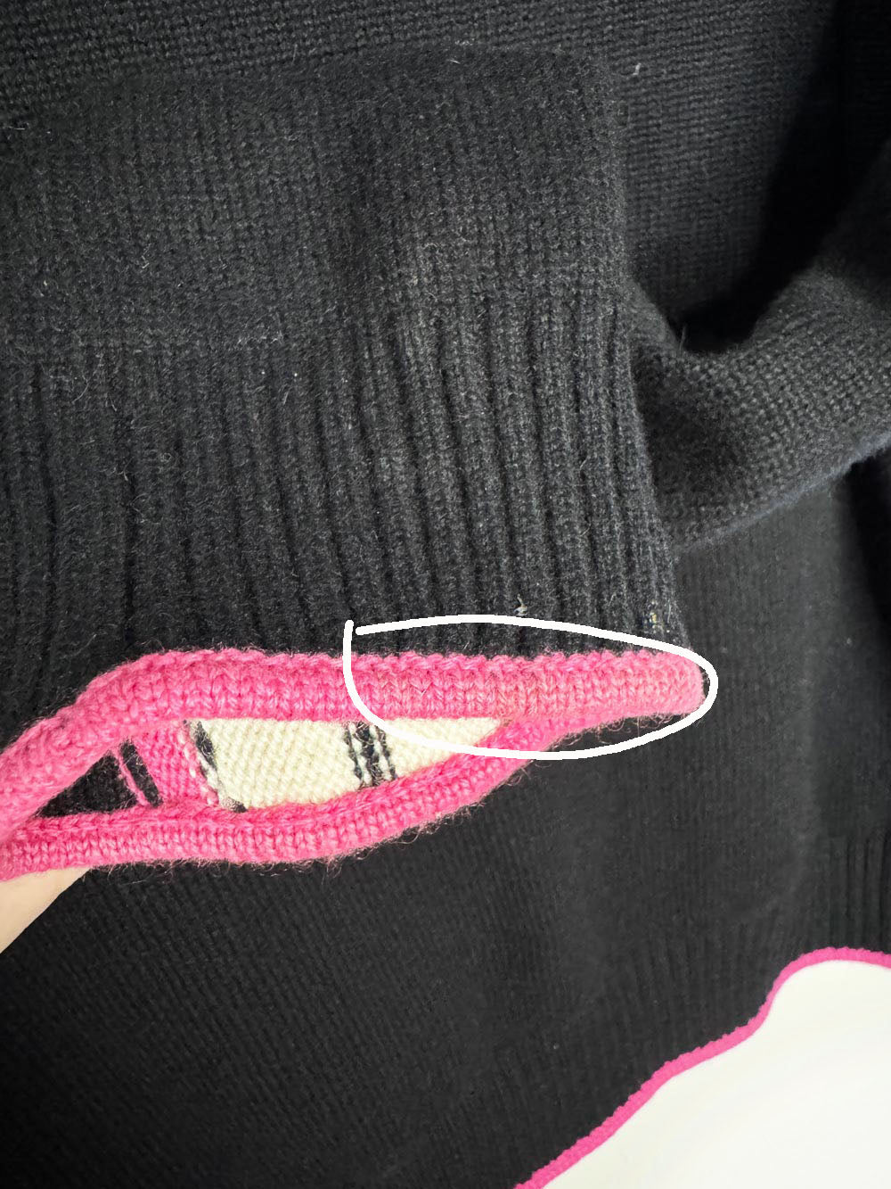 y2k st john 100% cashmere knit full zip ski cardigan sweater