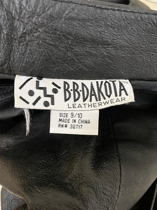 vintage 90s bb dakota leather pocketed mini skirt