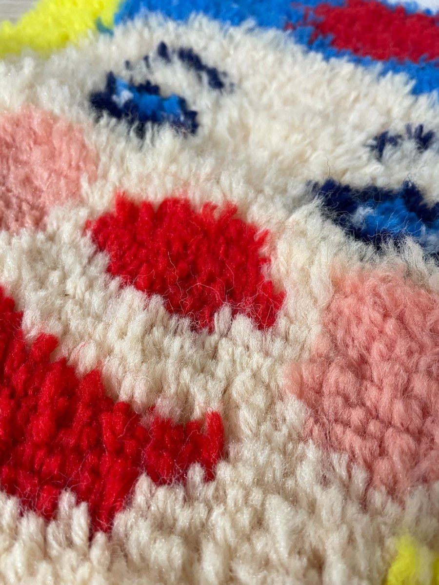 vintage latchhook clown art - good market thrift store