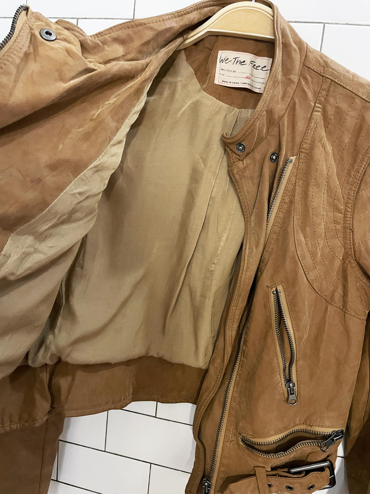 free people fenix faux leather biker jacket | vegan
