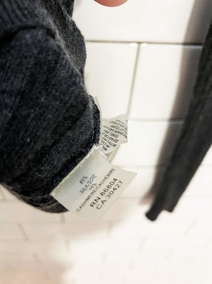 magaschino silk - cashmere light rib - knit turtleneck - good market thrift store