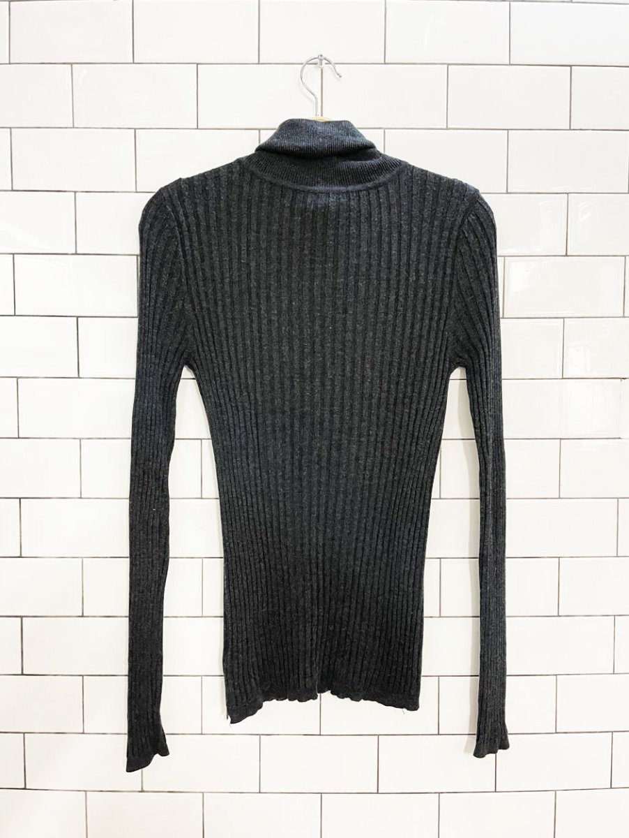 magaschino silk - cashmere light rib - knit turtleneck - good market thrift store