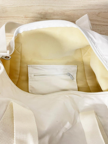 vintage 80s adidas white duffle bag - good market thrift store