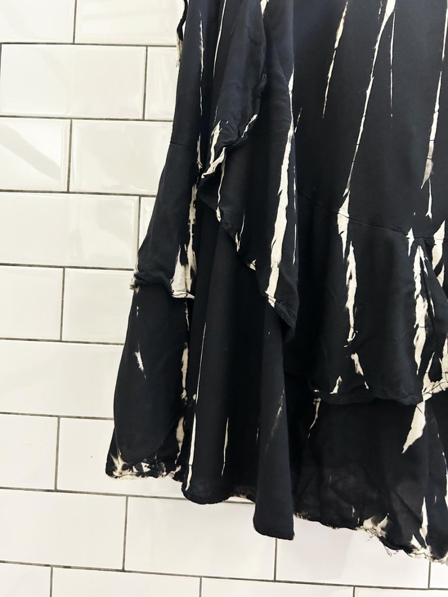 vintage 90s wrap tie dye midi skirt - good market thrift store