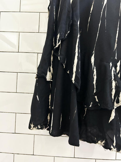 vintage 90s wrap tie dye midi skirt - good market thrift store