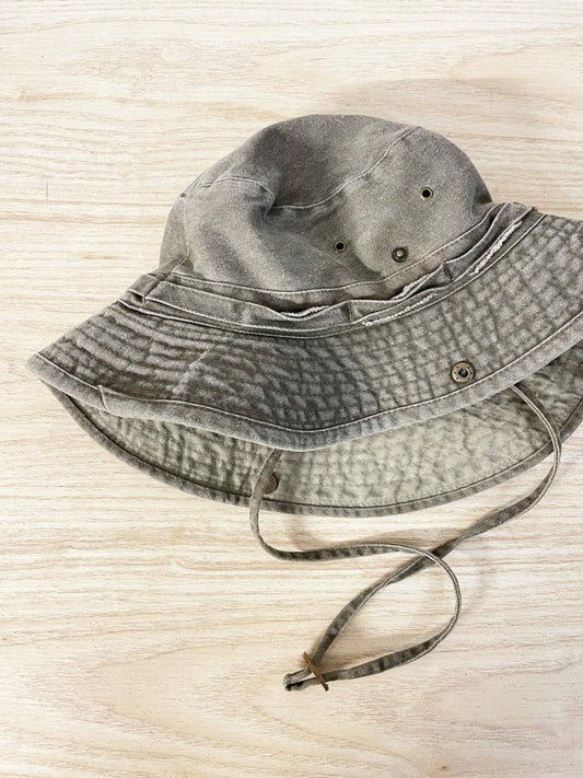 vintage 00s twill outdoors sun hat - good market thrift store