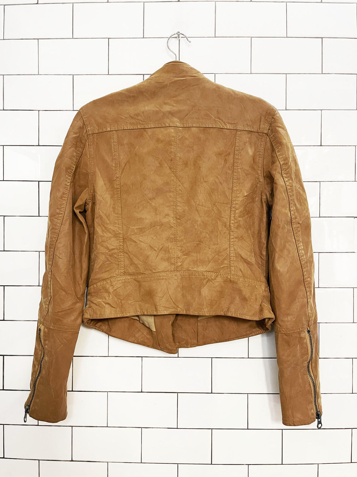 free people fenix faux leather biker jacket | vegan