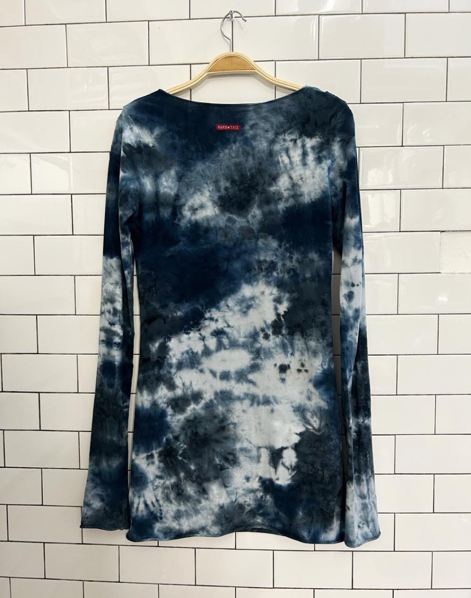 y2k hard tail jersey tie dye mini dress - good market thrift store