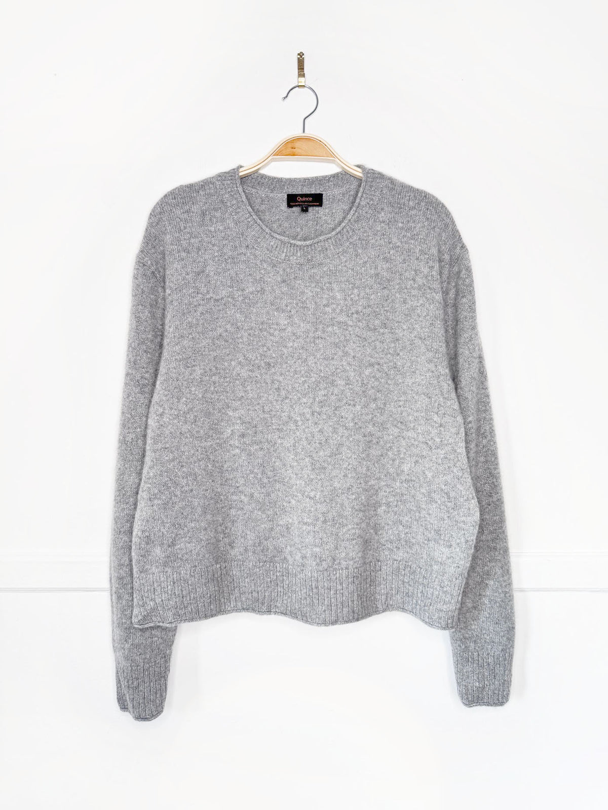 quince 100% mongolian cashmere knit boxy sweater