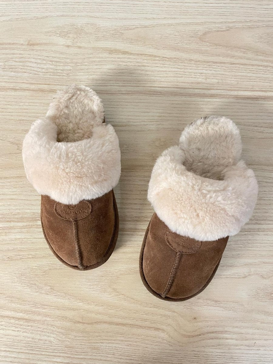 nuknuuk joy shearling slippers - good market thrift store