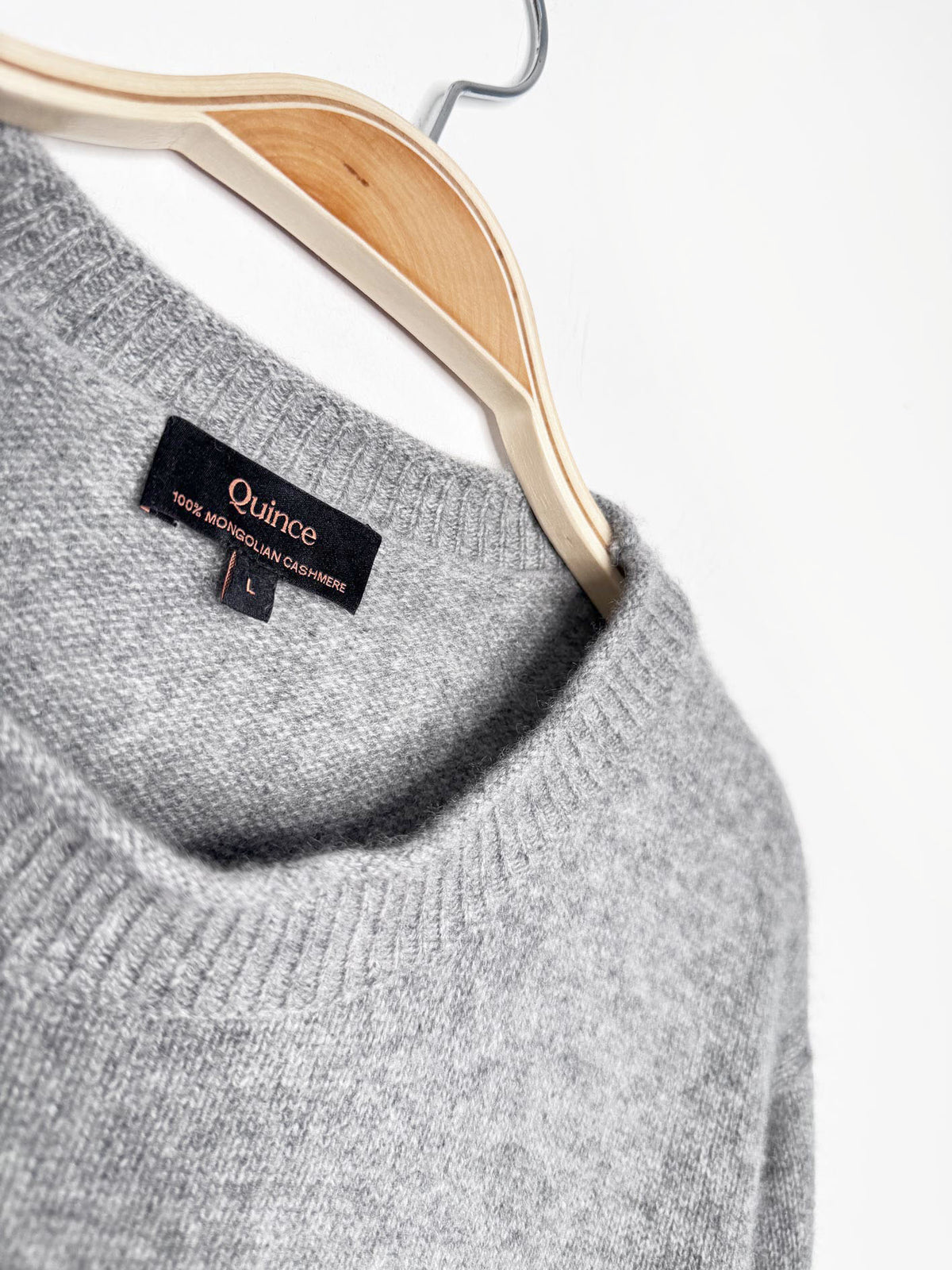 quince 100% mongolian cashmere knit boxy sweater