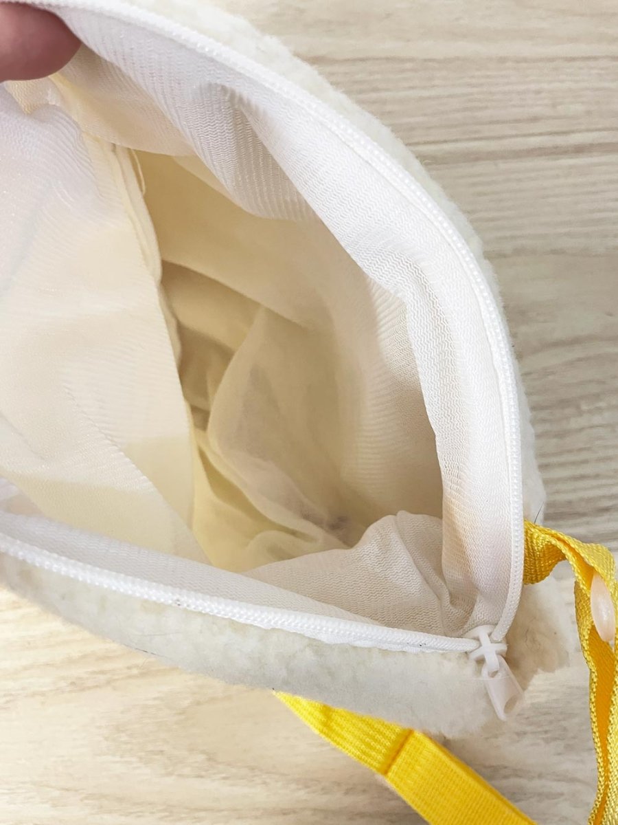 sherpa plush chicken bag - good market thrift store