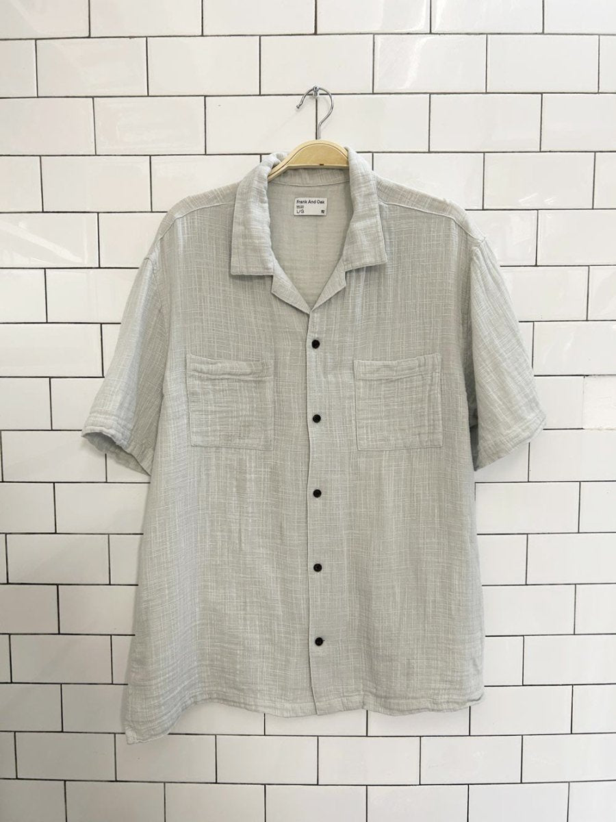 frank and oak gauze organic cotton shirt - good market thrift store