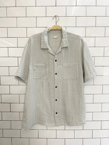 frank and oak gauze organic cotton shirt - good market thrift store