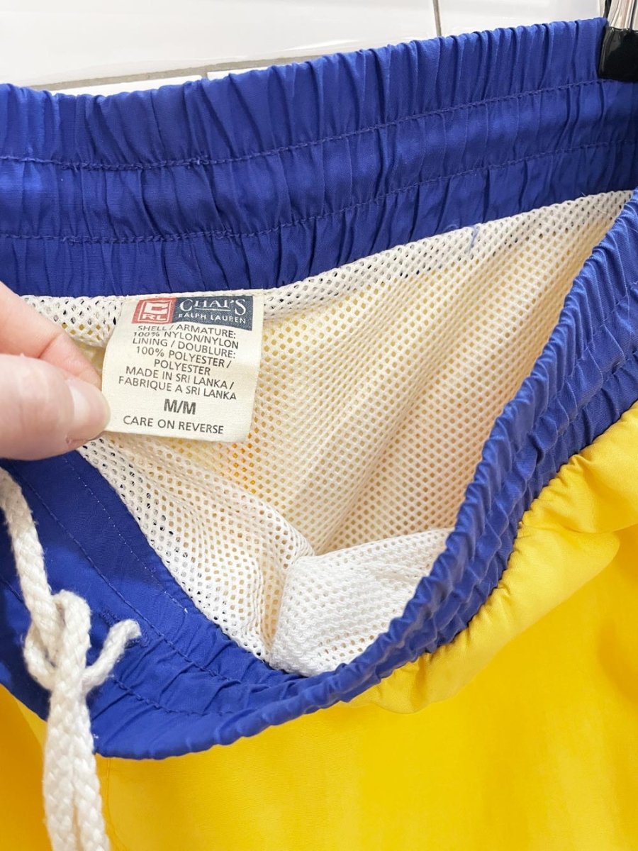 vintage chaps ralph lauren colour block swim short - good market thrift store