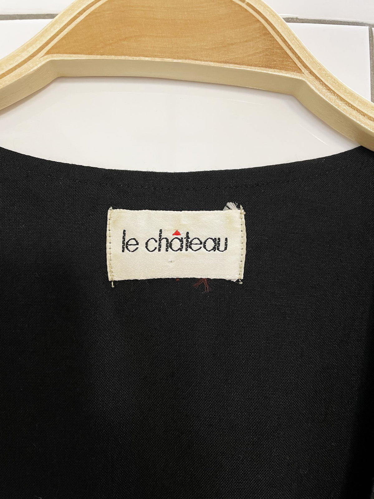 vintage 90s le chateau floral embroidered vest