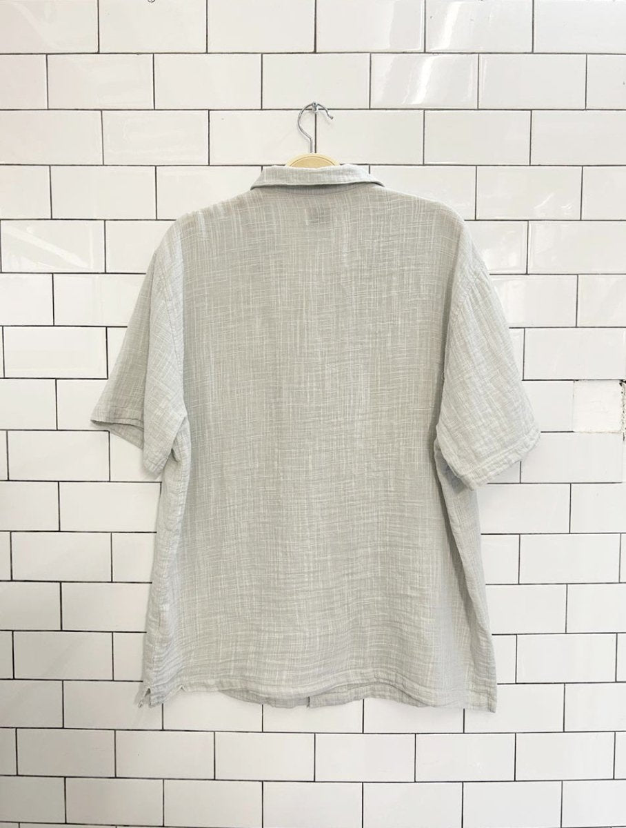 frank and oak gauze organic cotton shirt - good market thrift store