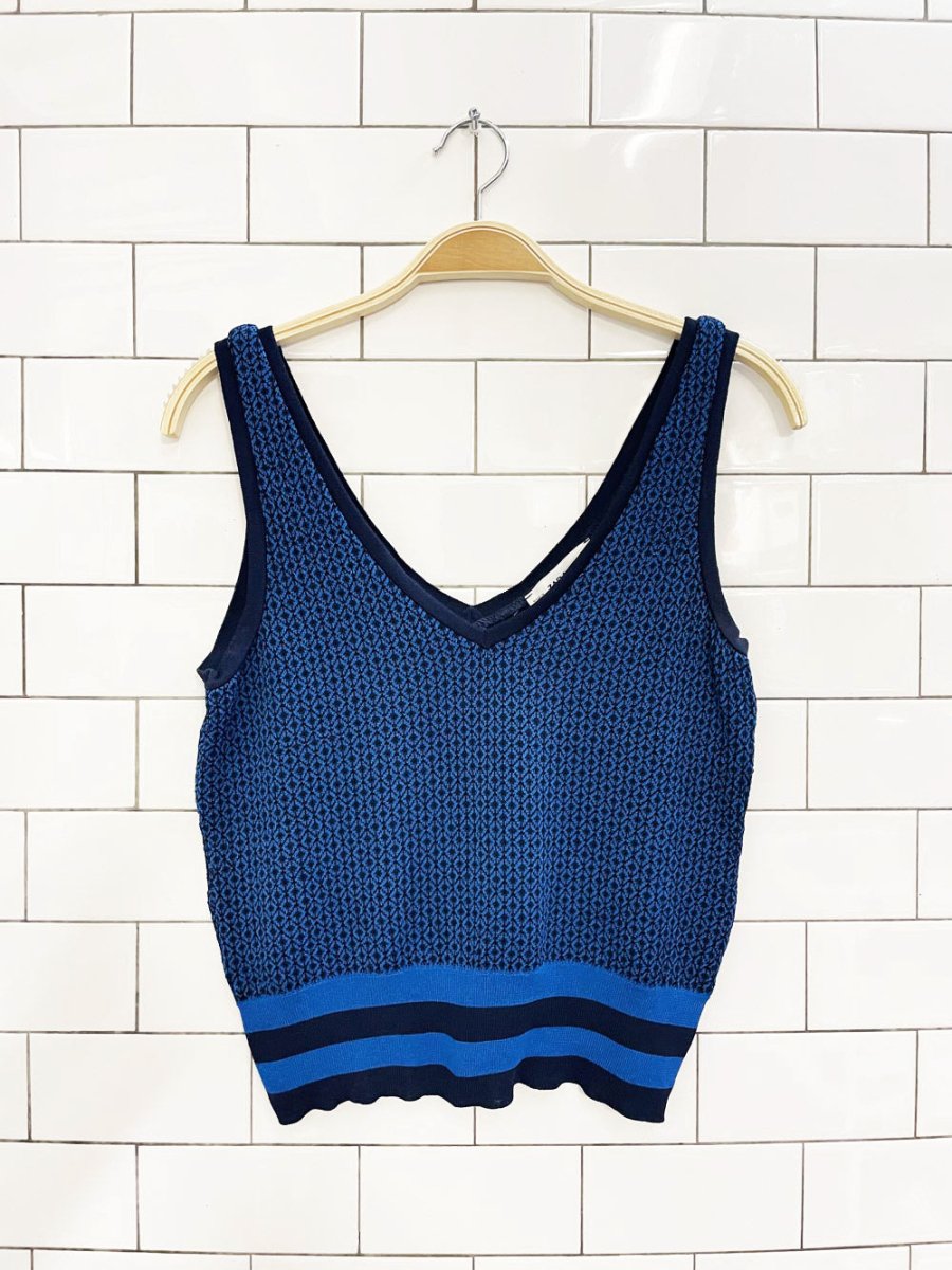 zara diamond knit tank - good market thrift store