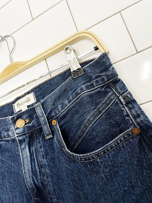 madewell denim mid-rise maxi skirt