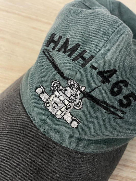 vintage us marines hmh - 465 warhorse hat - good market thrift store