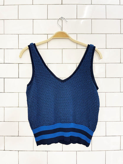zara diamond knit tank - good market thrift store