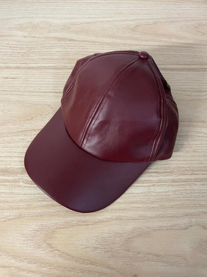 david & young faux leather hat - good market thrift store