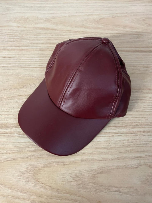 david & young faux leather hat - good market thrift store