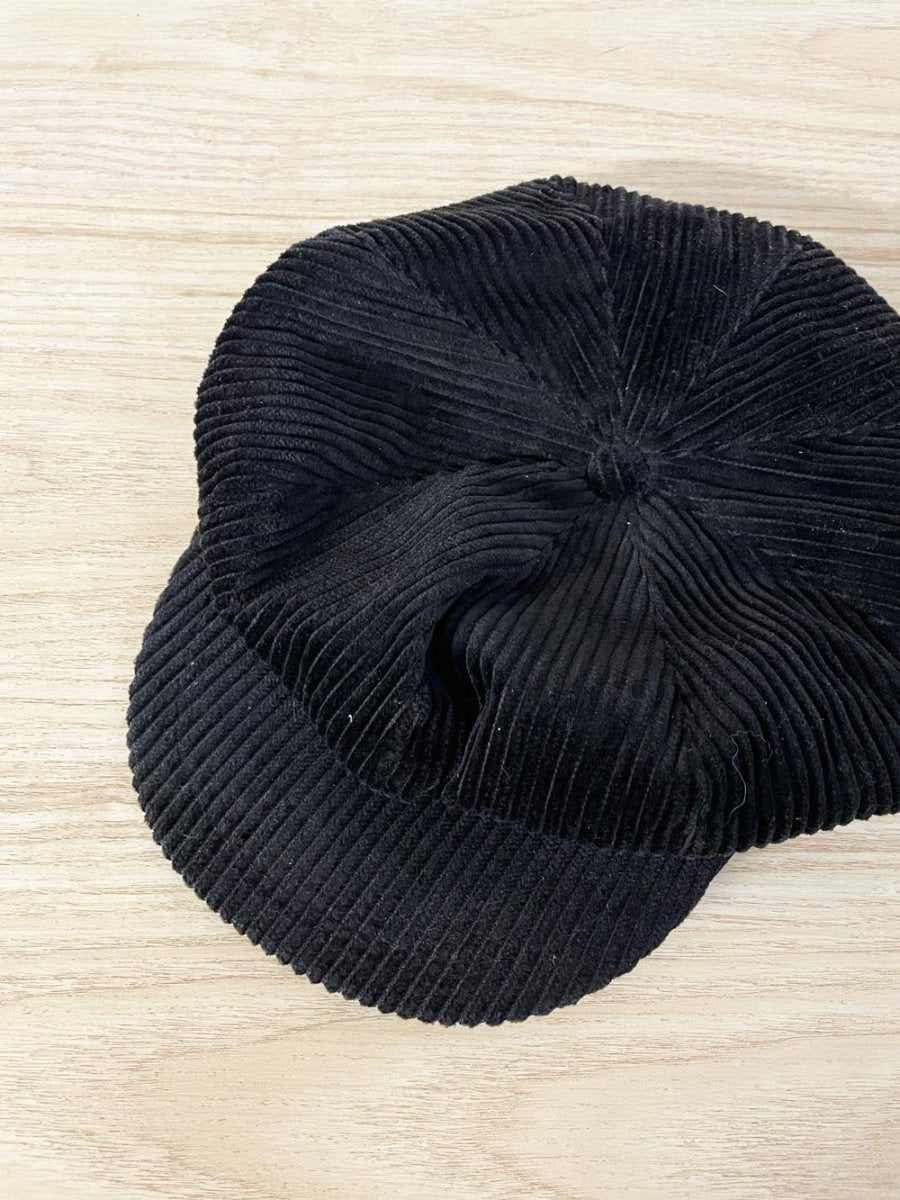 y2k chunky cord newsboy cap - good market thrift store