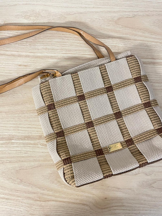 vintage alma italy woven basketweave shoulder tote - good market thrift store