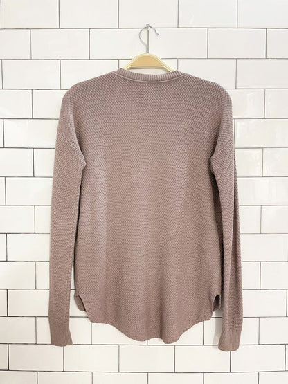 wilfred galois silk + cashmere waffle knit sweater | aritzia - good market thrift store