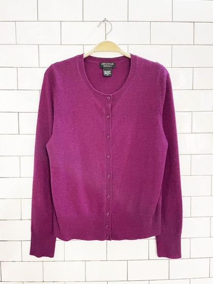 lord & taylor 100% cashmere knit cardigan - good market thrift store