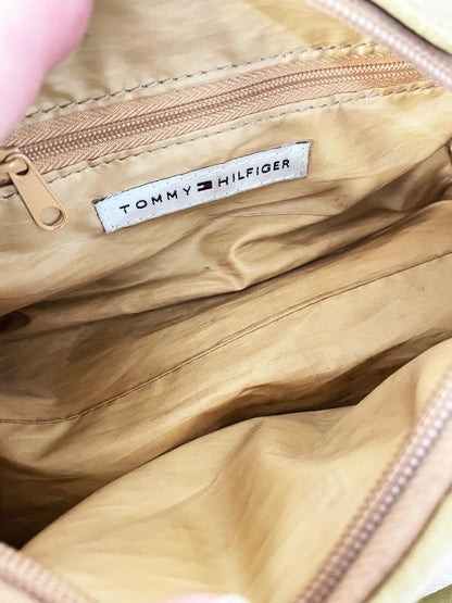 y2k tommy hilfiger mini faux leather bag - good market thrift store