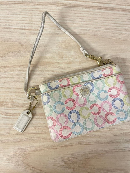 coach waverly op art wristlet - good market thrift store