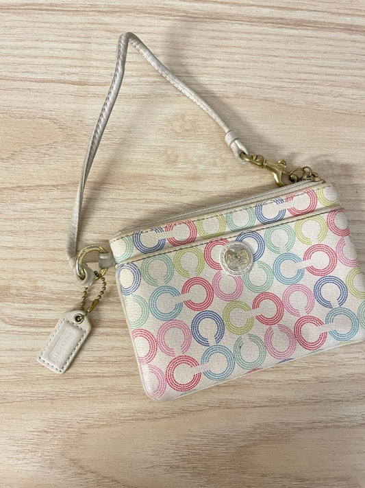 coach waverly op art wristlet - good market thrift store