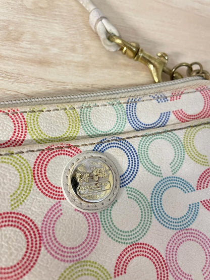 coach waverly op art wristlet - good market thrift store