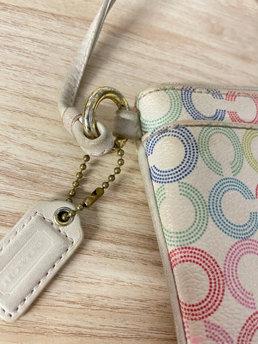 coach waverly op art wristlet - good market thrift store