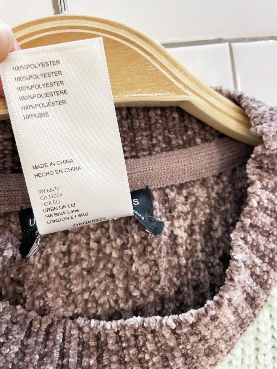 UO fife oversized split hem boxy crop knit sweater | urban outfitters - good market thrift store