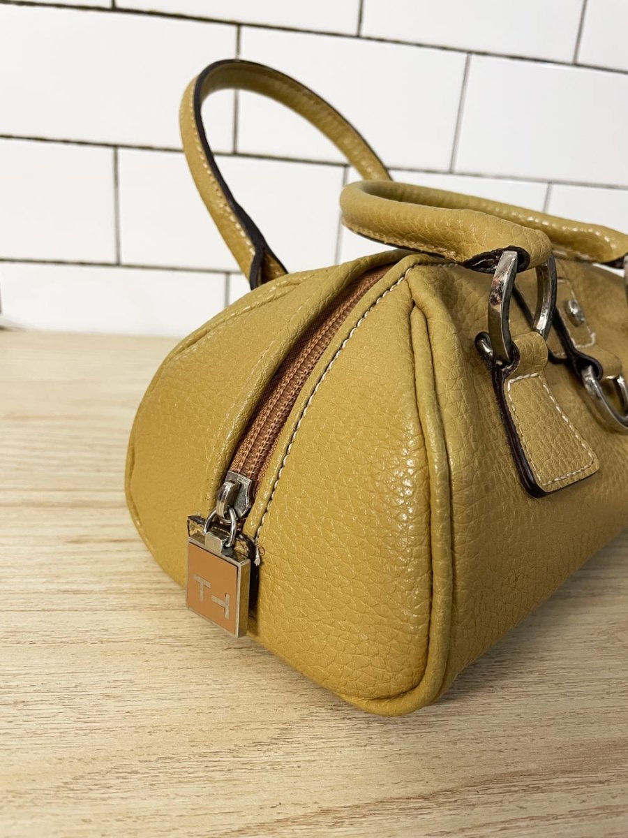 y2k tommy hilfiger mini faux leather bag - good market thrift store