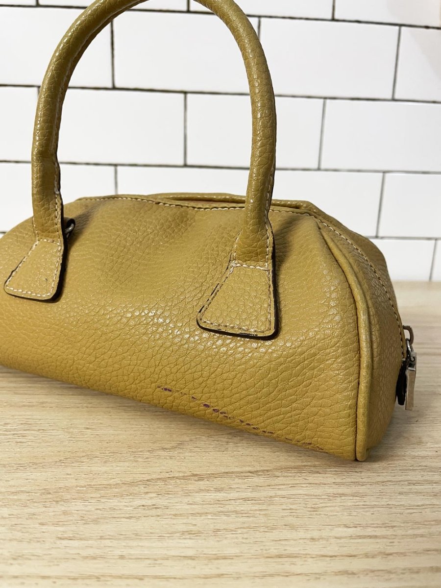 y2k tommy hilfiger mini faux leather bag - good market thrift store