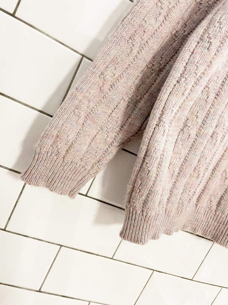 vintage 80s grace cable knit sweater - good market thrift store