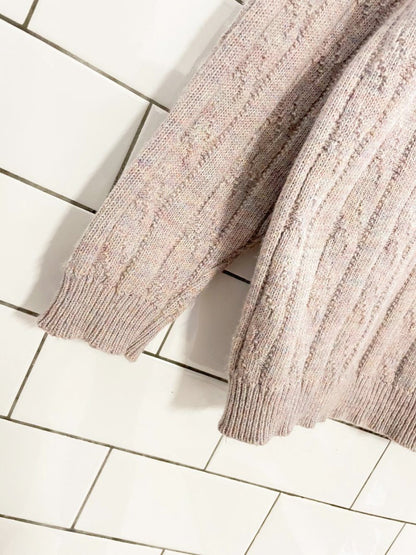 vintage 80s grace cable knit sweater - good market thrift store