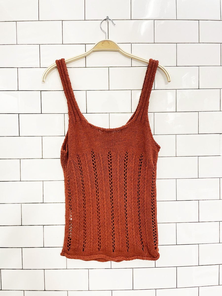 abercrombie crochet knit tank - good market thrift store