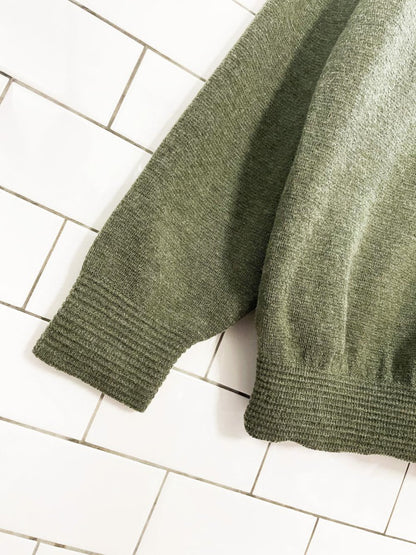 vintage ingo wool - blend knit menswear cardigan | made in Canada - good market thrift store