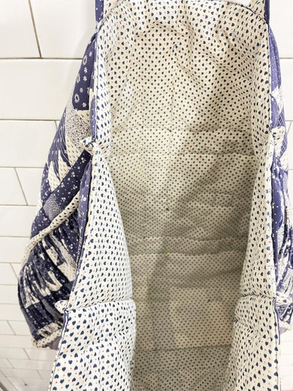 handmade quilt star tote bag - good market thrift store