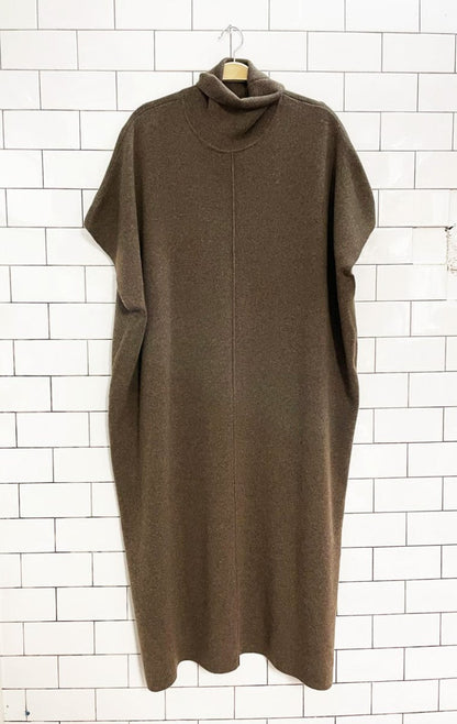 leegarden wool - cashmere turtleneck sweater cape - good market thrift store