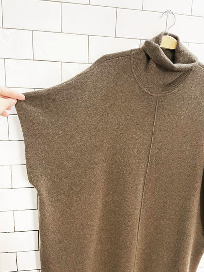 leegarden wool - cashmere turtleneck sweater cape - good market thrift store