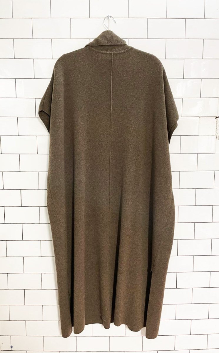 leegarden wool - cashmere turtleneck sweater cape - good market thrift store