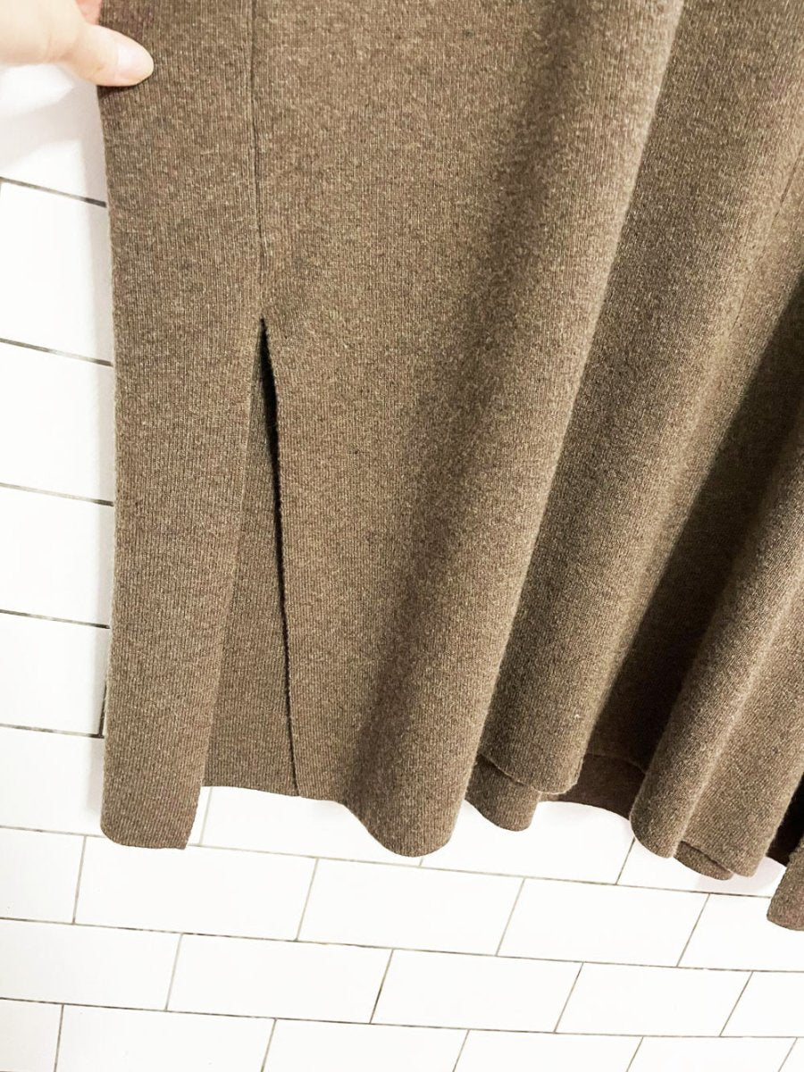 leegarden wool - cashmere turtleneck sweater cape - good market thrift store