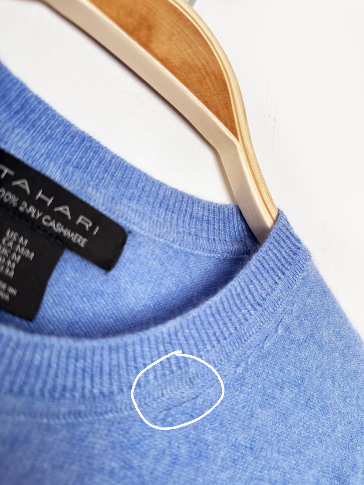 tahari 100% cashmere knit crewneck sweater
