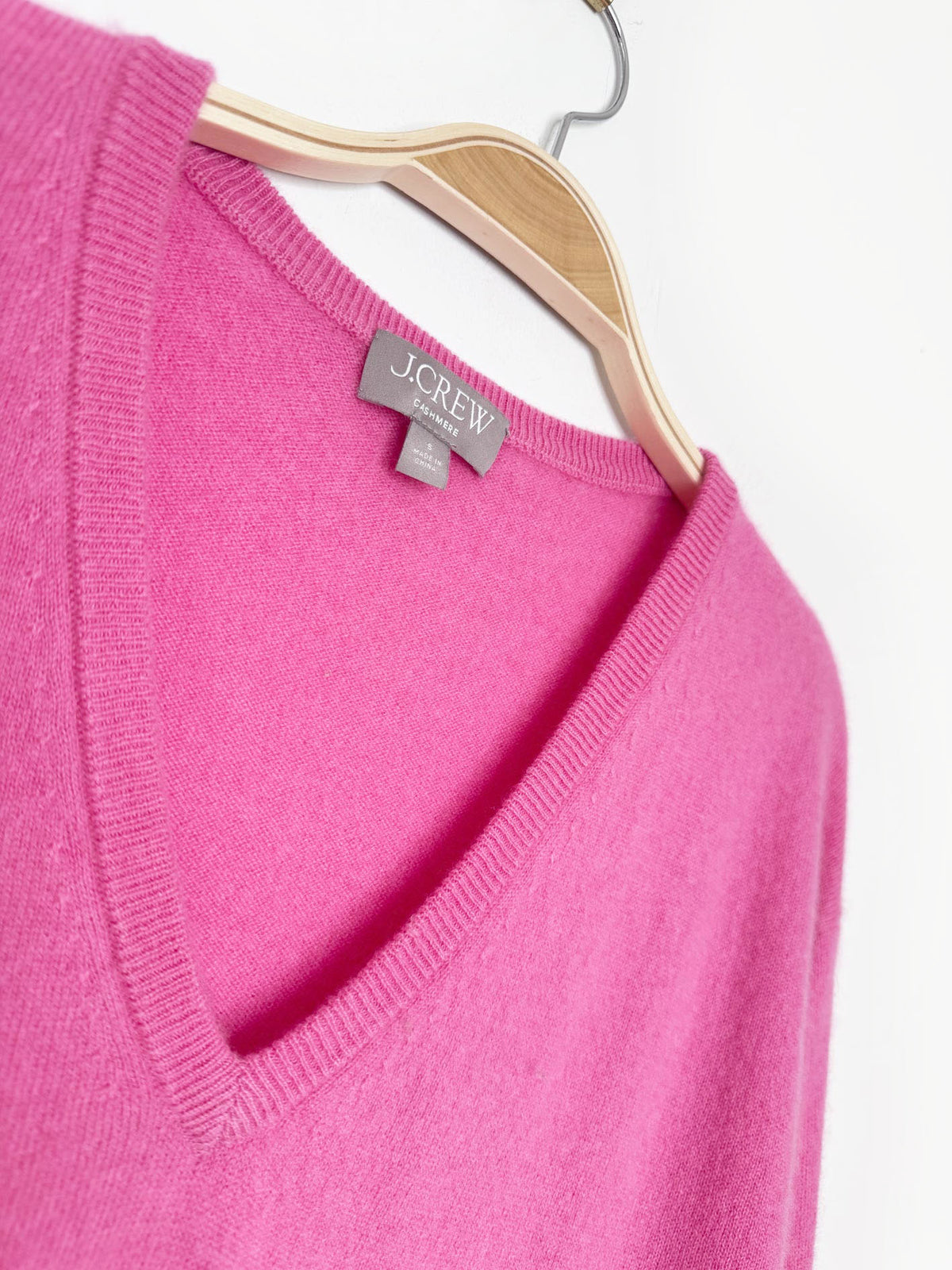 j crew 100% cashmere knit oversized v-neck sweater